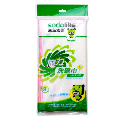 

【Jingdong Supermarket】 Shang Island IKEA (sodolike) wipes eight three-piece dishwashing towel non-stick oil wipes cloth