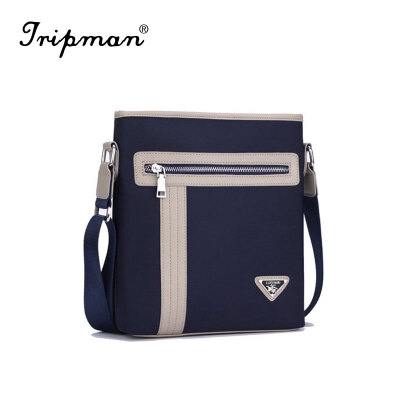 

Tripman 2016 new famous brand Male man crossbody messenger bag high quality fashion wax leather for man