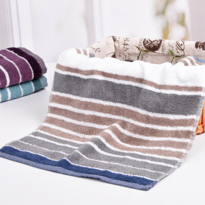 

Yaguang towel/household textiles/kerchief, sport, fashion, water absorbent, soft, stripped, pure cotton, 34*34 cm, grey, 45 g/pc