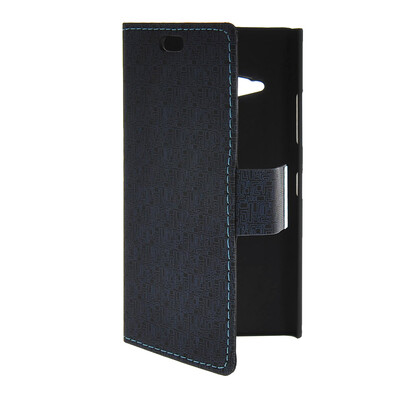 

MOONCASE Slim Leather Side Flip Wallet Card Slot Pouch with Kickstand Shell Back чехол для Nokia Lumia 730 Sapphire