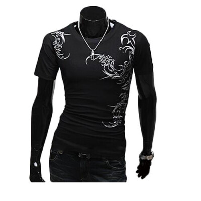 

Zogaa New Men's T-Shirt Fashion Sports Round Collar