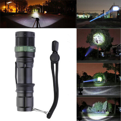 

High Power 3000Lumen Zoomable LED Flashlight Torch Zoom Light Adjustable
