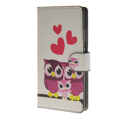 

MOONCASE Owl style Leather Wallet Flip Card Slot Stand Pouch Case Cover for Huawei Ascend P8 lite A15