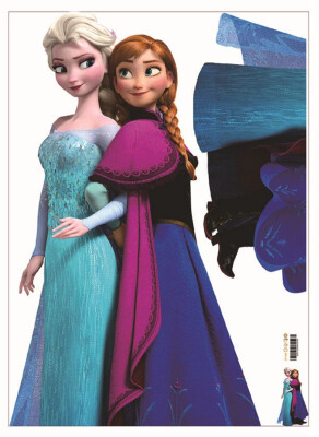 

mymei ELSA Princess Home Decor 3 Styles Stickers Frozen Kids Room DIY Wall Decal
