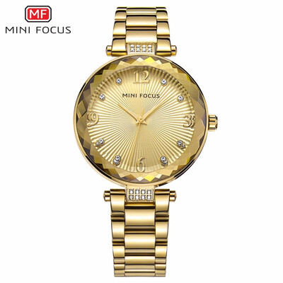 

MINI FOCUS Fashion Stainless Steel Strap Women Quartz Watch MF0038L