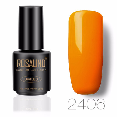 

ROSALIND 7ML Nail Polish Gorgeous Color Nail Gel Polish Vernis Semi Permanent Top Coat Base Coat Gel Nail Varnishes gel lacquer