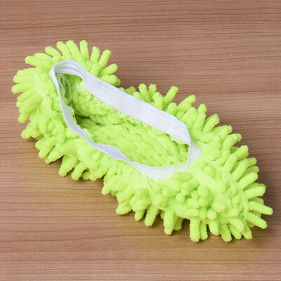 

Cntomlv 1 Pcs Multifunctional Chenille Micro Fiber Shoe Covers Clean Slippers Lazy Drag Shoe Mop Caps Household Tools 5 Colors