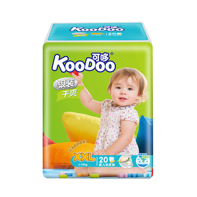 

KooDoo diaper silver loaded dry baby diaper plus increase  code 20 pieces ≥15Kg