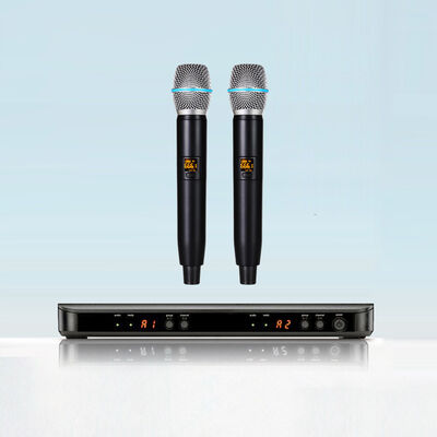 

Pro 2 Channel UHF WIRELESS CORDLESS DUAL MICROPHONE SYSTEM