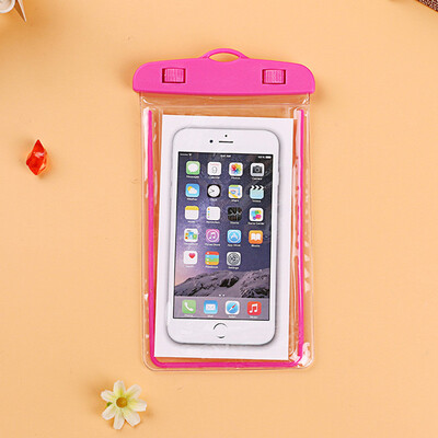 

Universal Waterproof Phone Pouch For samsung J7 DuoJ7 Prime 2 2018S9S9 PlusJ2 Pro 2018 Swim Transparent Bag Luminous Case