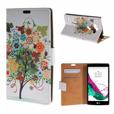 

MOONCASE LG G4 Beat G4S ЧЕХОЛ ДЛЯ Flip Wallet Card Slot Stand Leather Folio Pouch /a17