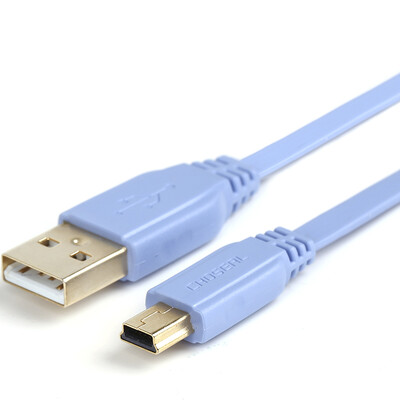 

Akihuo (CHOSEAL) QC5304 USB2.0 к miniUSB 5p плоский ультратонкий мобильный телефон зарядный кабель 1,5 метра