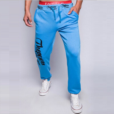 

Men Sport Loose Pants Letters Printed Pant Comfortable Sweatpants Joggers Male Cotton Lace-up Pants Trouser