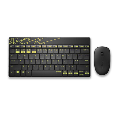 

Rapoo X221M multi-mode wireless mouse&keyboard set Bluetooth mouse&keyboard set Bluetooth 30 Bluetooth 40 wireless 24G notebook mouse&keyboar