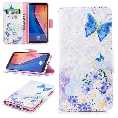 

BEFOSPEY Painting PU LeatherSoft TPU Card Slot Stand Wallet Case For Huawei Mate 10 Lite59"2017