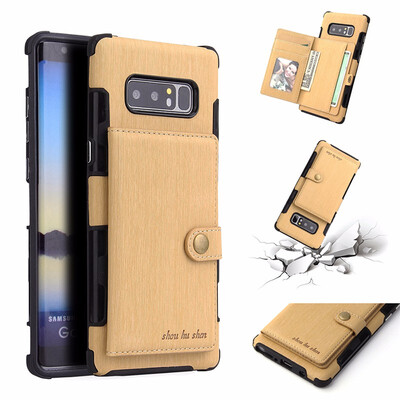 

SHS Phone Case For Samsung Galaxy A3 2017A5 2017A7 2017 Fashion Concise Leather Wire Drawing Multifunction Purse