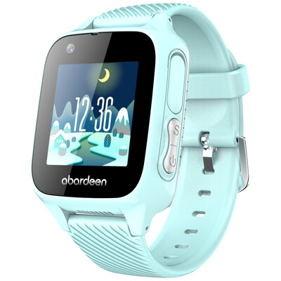

Abba-cho abardeen childrens phone watch V3 smart watch shallow blue 4G video call positioning swim-level waterproof boy girl student mobile gift
