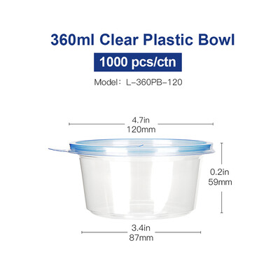

OTOR Salad Bowl with Lid Take Away Пластиковый контейнер для пищевых продуктов Ящик для ящика для быстрого приготовления Bento Mic