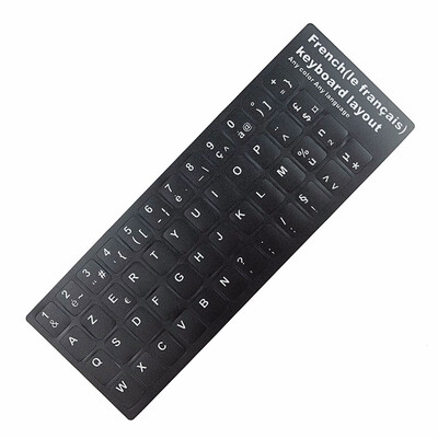 

Russian French English Arabic Spanish Portuguese Keyboard Stickers Letter Alphabet Layout Cover Sticker For Laptop Desktop PC