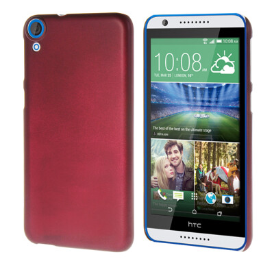 

MOONCASE Matte Hard Rubber Shell Back Protective Rubberized Case Cover for HTC Desire 820 Red