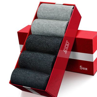 

Hengyuan Xiang cotton socks thin section socks socks men 3 dark gray 2 light gray