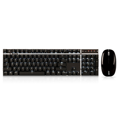 

AJAZZA3008 black black axis wireless mechanical keyboard mouse set home notebook desktop charging game mouse