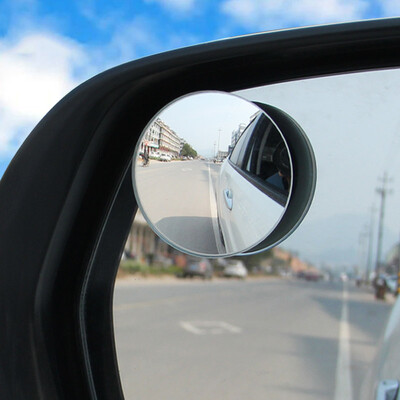 

40000 km rearview mirror small round mirror car mirror auxiliary mirror 360 adjustable wide-angle rotating mirror pair of SWY4004