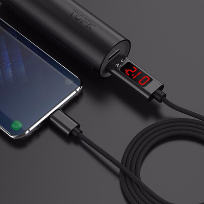

Mzxtby LED smart current voltage display safety fast charging micro USB type c charger cable for iphoneoneplussamsungHUAWEI