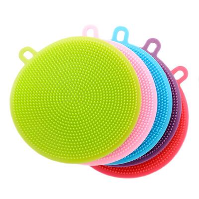 

Cntomlv 1Pcs Magic Silicone Dish Bowl Cleaning Brushes Scouring Pad Pot Pan Wash Brushes Cleaner Kitchen Accessories Dish Washing