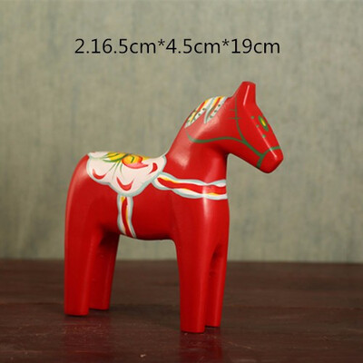 

wooden horse creative lucky crafts figurines red horse home decorations living room small ornaments wedding gifts
