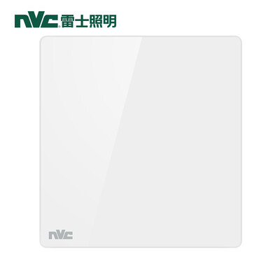 

NVC switch socket panel smart series one single open dual control with fluorescent 86 type bed switch socket without border large rocker panel white