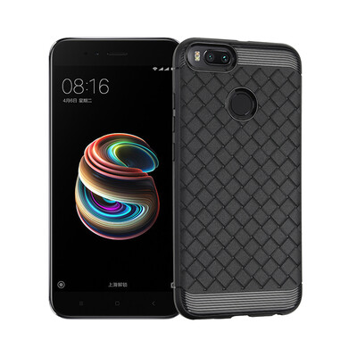 

Goowiiz Luxury Phone Case For Xiaomi Mi 5XA1 Ultra Thin Ventilation Grid Weave Soft Anti fall Full Protective