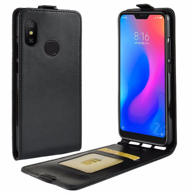 

for Xiaomi Redmi 6 Pro WIERSS Flip Leather Case for Xiaomi Mi A2 Lite 32GB 64GB Retro Wallet Case Leather Cover Cases Fundas