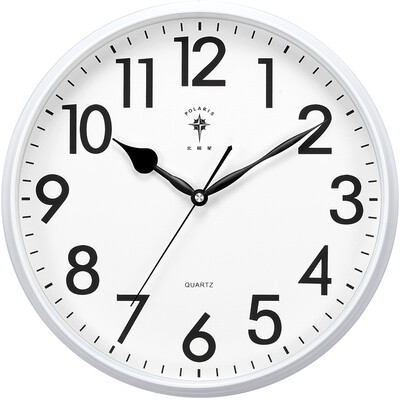 

Polaris POLARIS wall clock modern minimalist wall clock living room office mute clock fashion creative quartz clock 14 inch 2788 green