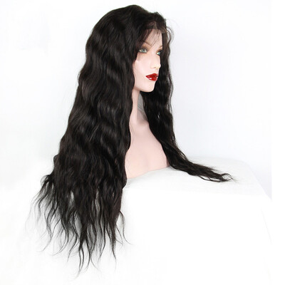 

Queen Hair Quality 14"-24" 100 Brazilian Human Hair Sexy Wavey Front Lace Wig All Colors