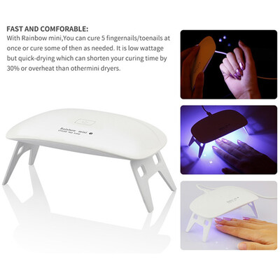 

ROSALIND SUNmini2 UV Nail lamp LED Nail Dryer Curing Nails Gel UV Gel Polish Dryer Portable Mouse Shape Travel Nail Art Tool
