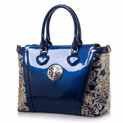 

2018 new spring women handbag fashion Flower embroidery Ladies Brand PU leather tote bag high quality shoulder messenger bag