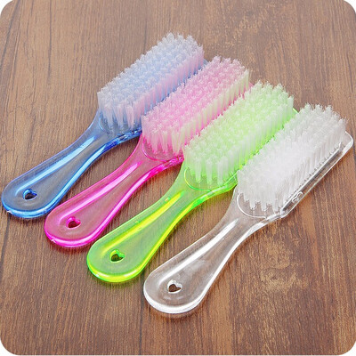 

Cntomlv hot slae 4pcs Cheap Portable Household Shoes Clothing Brush Crystal Wash Brush Plastic Clean Shoe Brush Clothing Brush