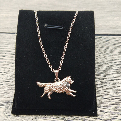 

New Australian Shepherd Necklace Trendy Style Pet Dog Pendant Necklace Women Fashion Pet Jewellery Animal Dog Jewellery