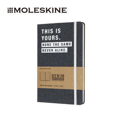 

MOLESKINE denim notebook stationery notebook business meeting notebook hard surface large horizontal hand account Daning series dark blue 0722