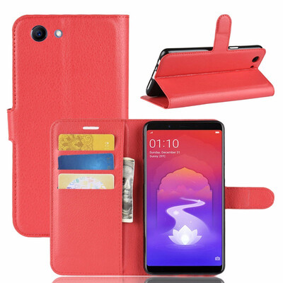 

for Oppo F7 Youth WIERSS Wallet Phone Case for Oppo Realme 1 one CPH1859 CPH1861 Flip Leather Cover Case Fundas Capa Etui