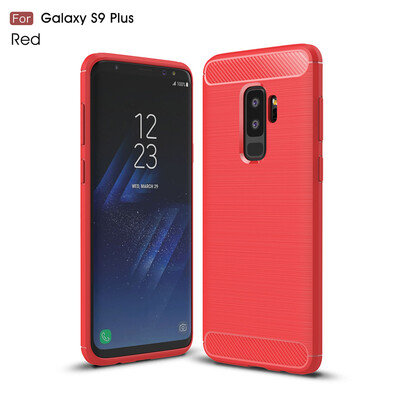 

Goowiiz Phone Case For Samsung Galaxy S9S9 Plus Fashion Slim Carbon Fiber TPU Soft Silicone Prevent falling