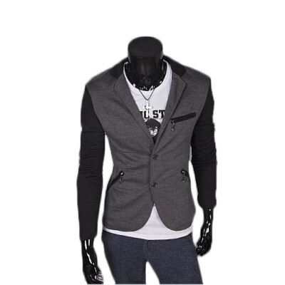 

Zogaa New Mens Suit Matching Color Many Zipper Short