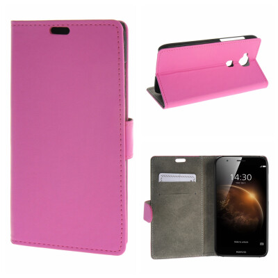 

MOONCASE Case for Huawei Ascend G8 Premium PU Flip Leather Wallet Card Holder Bracket Back Pouch Case Cover Hot pink