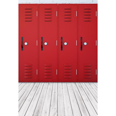 

Magical Red Doors Photo Backdrop 57FT Vinyl Fabric Cloth Digital Printing Photo Background S-3253
