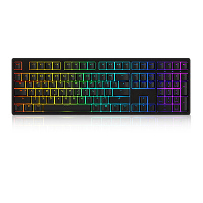 

AKKO Ducky Zero 3108S RGB Symphony Backlit Mechanical Keyboard 108 Original Cherry Axis PBT Key Cap Black Red Axis Chicken Keyboard Game Keyboard