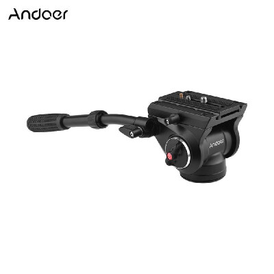 

Andoer Aluminum Alloy Handgrip Video Photography Fluid Drag Head Hydraulic Head Tripod Head 360° Panoramic Shooting 14" 38" Sc