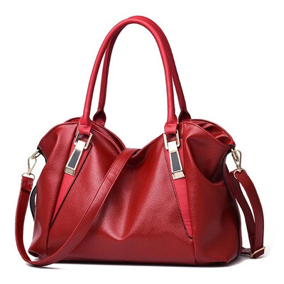 

SMOOZA Designer Women Handbag Female PU Leather Bags Handbags Ladies Portable Shoulder Bag Office Ladies Hobos Bag Totes