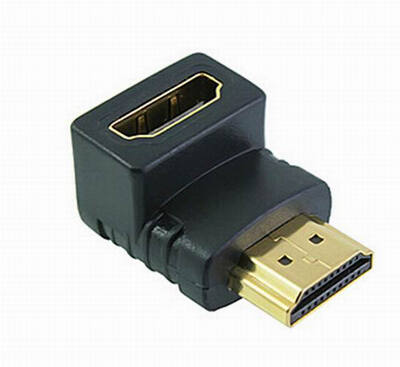 

Huayuan HDMI male to HDMI female cable adaptor converter extender 90 degree angle for 1080P HDTV