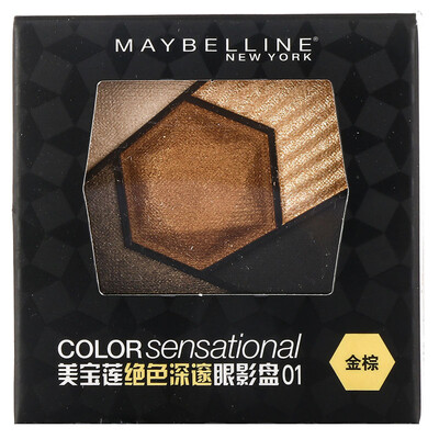 

Maybelline MAYBELLINE stunning deep eye shadow plate gold brown 24g multi-color eye shadow eye makeup makeup